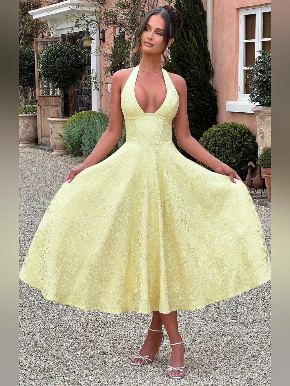Vestido midi Effie - BABYBOO Limón NWT $200